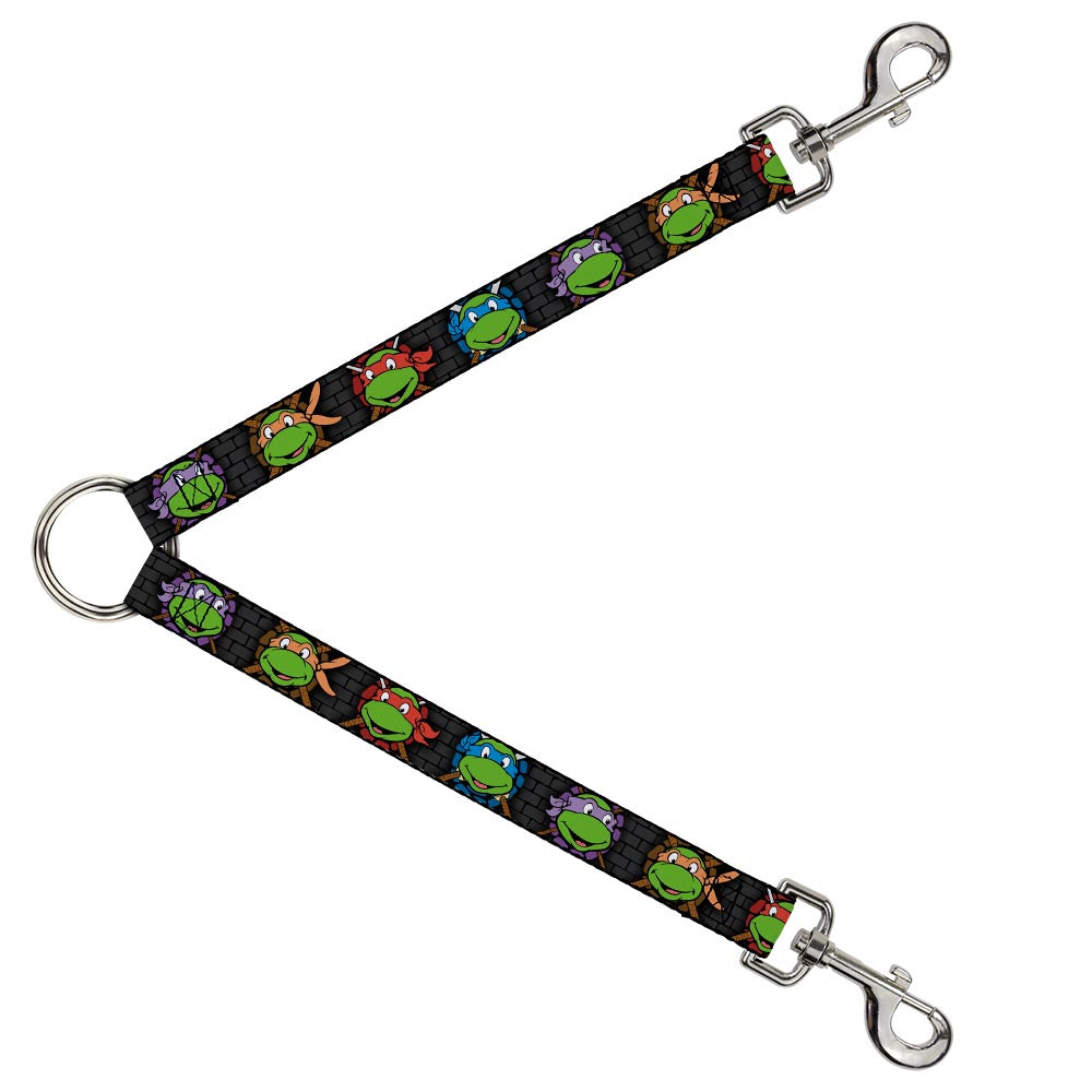 Dog Leash Splitter - Classic TMNT Expessions Battle Gear Gray Multi Color Dog Leash Splitters Teenage Mutant Ninja Turtles
