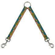 Dog Leash Splitter - WONDER WOMAN/Logo Americana Red/White/Blue/Yellow Dog Leash Splitters DC Comics   