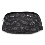 Fanny Pack - Friends Television Show Icons Outlines Scattered Black White Fanny Packs Friends   