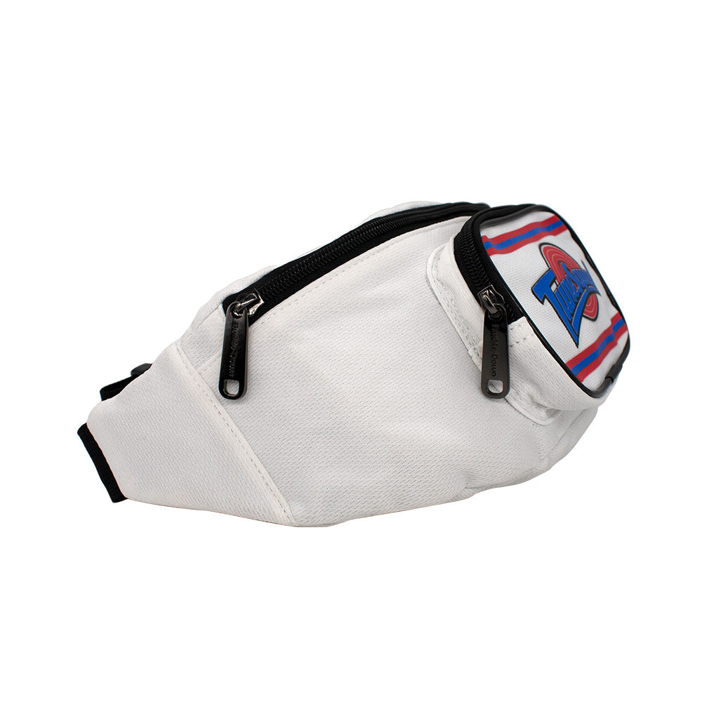 Fanny Pack - Space Jam TUNE SQUAD Logo Stripe White Red Blue Fanny Packs Looney Tunes   