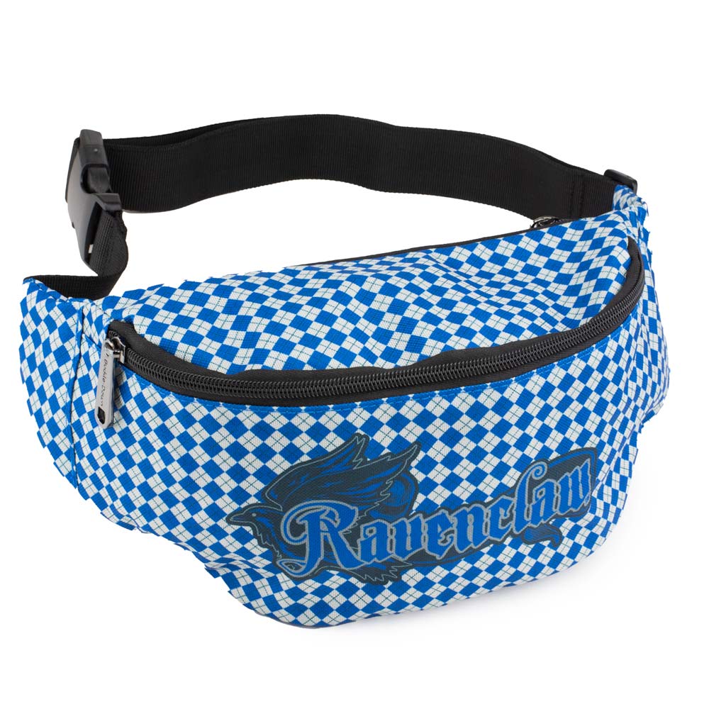 Fanny Pack - Harry Potter Ravenclaw Eagle with Shield Argyle Gray Blue Fanny Packs Harry Potter