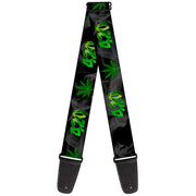 Guitar Strap - 420/Pot Leaf Black/Smoke/Green Guitar Straps Buckle-Down   