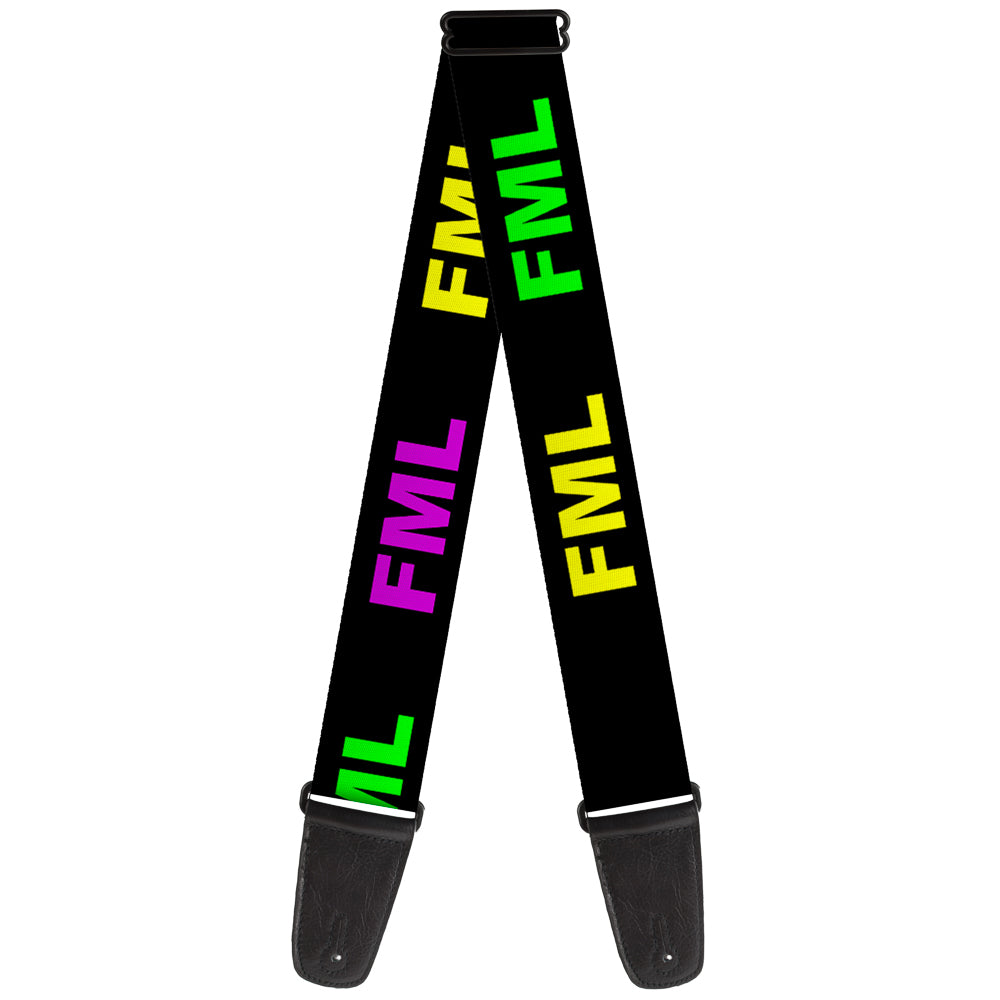 Guitar Strap - FML Black/Yellow/Green/Purple Guitar Straps Buckle-Down   