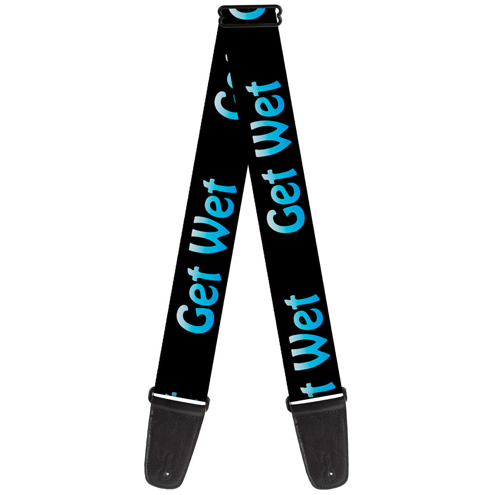 Guitar Strap - GET WET Black/Baby Blue Guitar Straps Buckle-Down   
