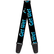 Guitar Strap - GET WET Black/Baby Blue Guitar Straps Buckle-Down   