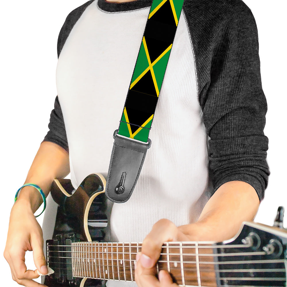 Guitar Strap - Jamaica Flags Guitar Straps Buckle-Down   