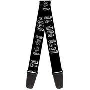 Guitar Strap - LETS DUB TO F**K STEP Black/White Guitar Straps Buckle-Down   