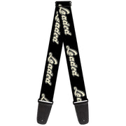 Guitar Strap - LOADED Script Black/TBD Guitar Straps Buckle-Down   