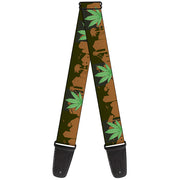 Guitar Strap - Marijuana Leaf Skyline Guitar Straps Buckle-Down   