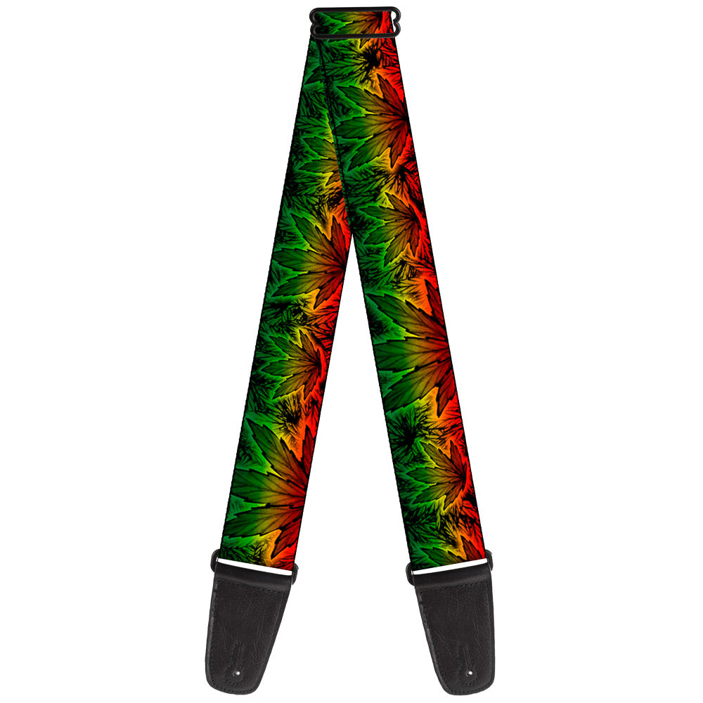 Guitar Strap - Marijuana Haze Rasta/Rasta Guitar Straps Buckle-Down   