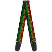 Guitar Strap - Marijuana Haze Rasta/Rasta Guitar Straps Buckle-Down   
