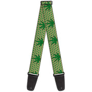 Guitar Strap - Marijuana Garden Tan/Green Guitar Straps Buckle-Down   
