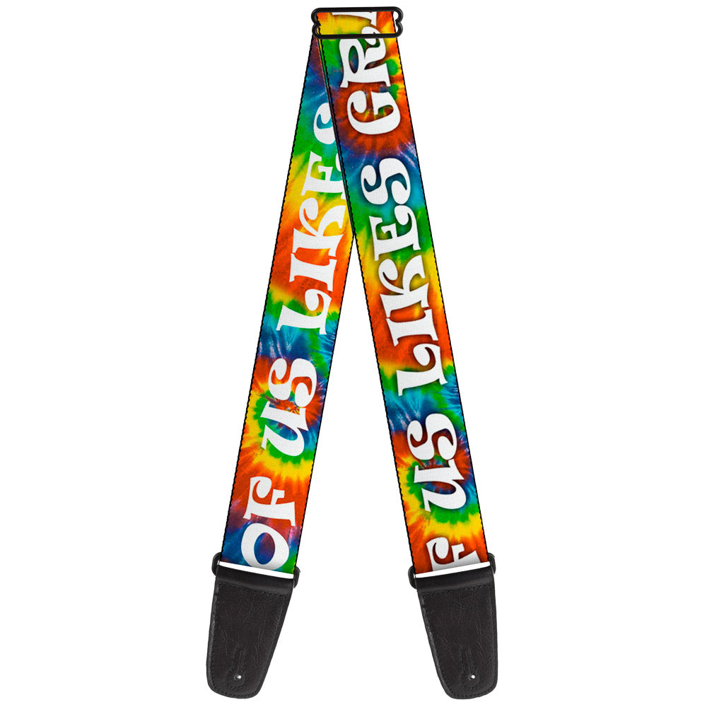 Guitar Strap - ONE OF US LIKES GRASS/Tie Dye Multi Color/White Guitar Straps Buckle-Down   