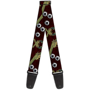 Guitar Strap - Revolvers Purple/Green Guitar Straps Buckle-Down   