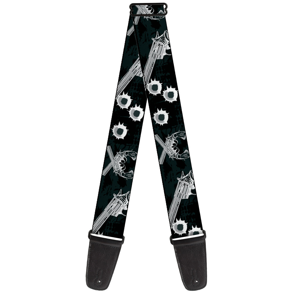Guitar Strap - Revolvers Black/Gray Guitar Straps Buckle-Down   