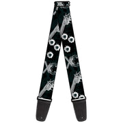 Guitar Strap - Revolvers Black/Gray Guitar Straps Buckle-Down   