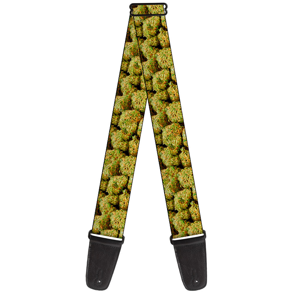 Guitar Strap - Vivid Marijuana Nugs2 Stacked Guitar Straps Buckle-Down   
