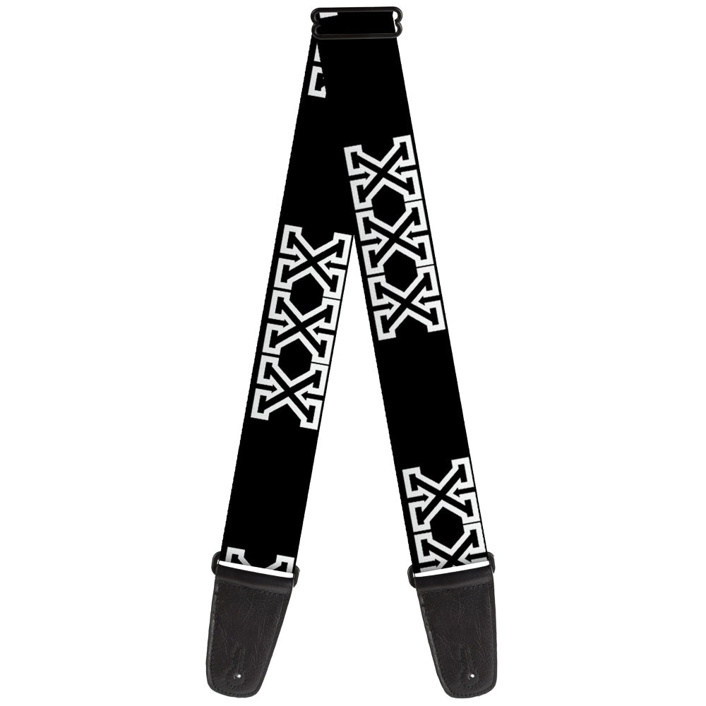 Guitar Strap - XXX Black/White Guitar Straps Buckle-Down   
