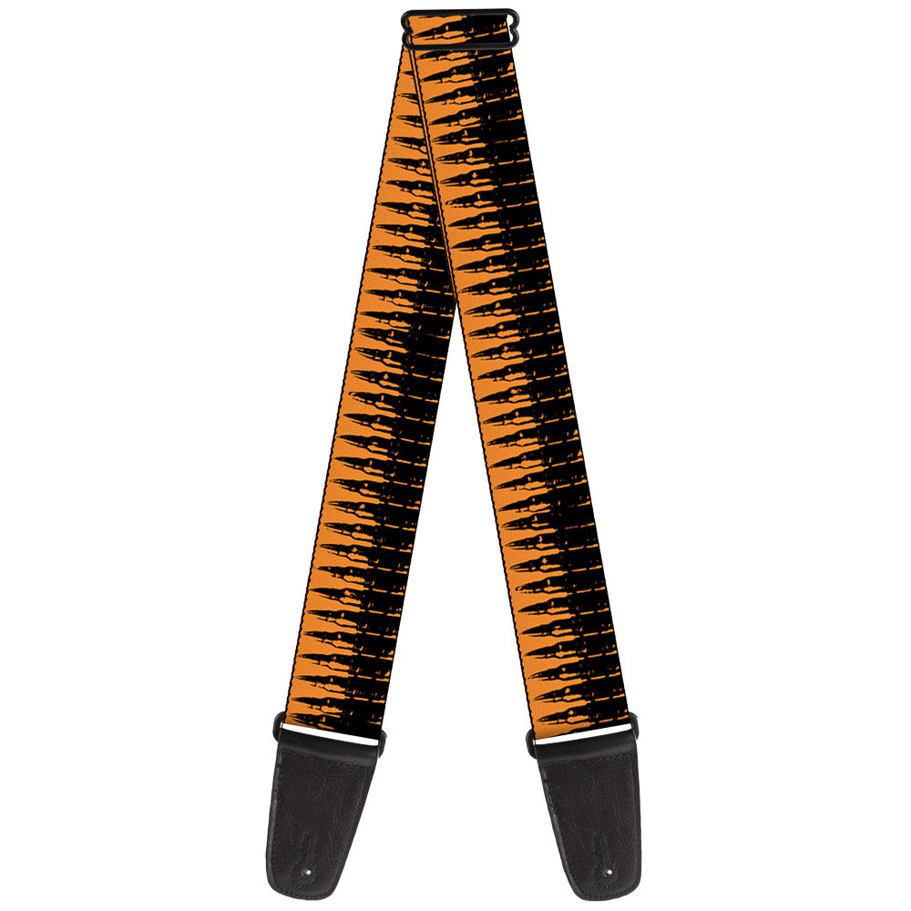 Guitar Strap - Bullets2 Orange/Black Guitar Straps Buckle-Down   