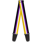 Guitar Strap - Flag Non-Binary Stripe Guitar Straps Buckle-Down   