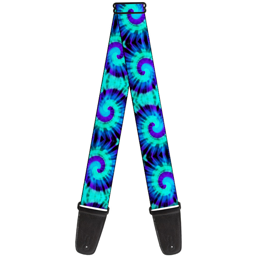 Guitar Strap - Tie Dye Swirl Purples/Blues Guitar Straps Buckle-Down   