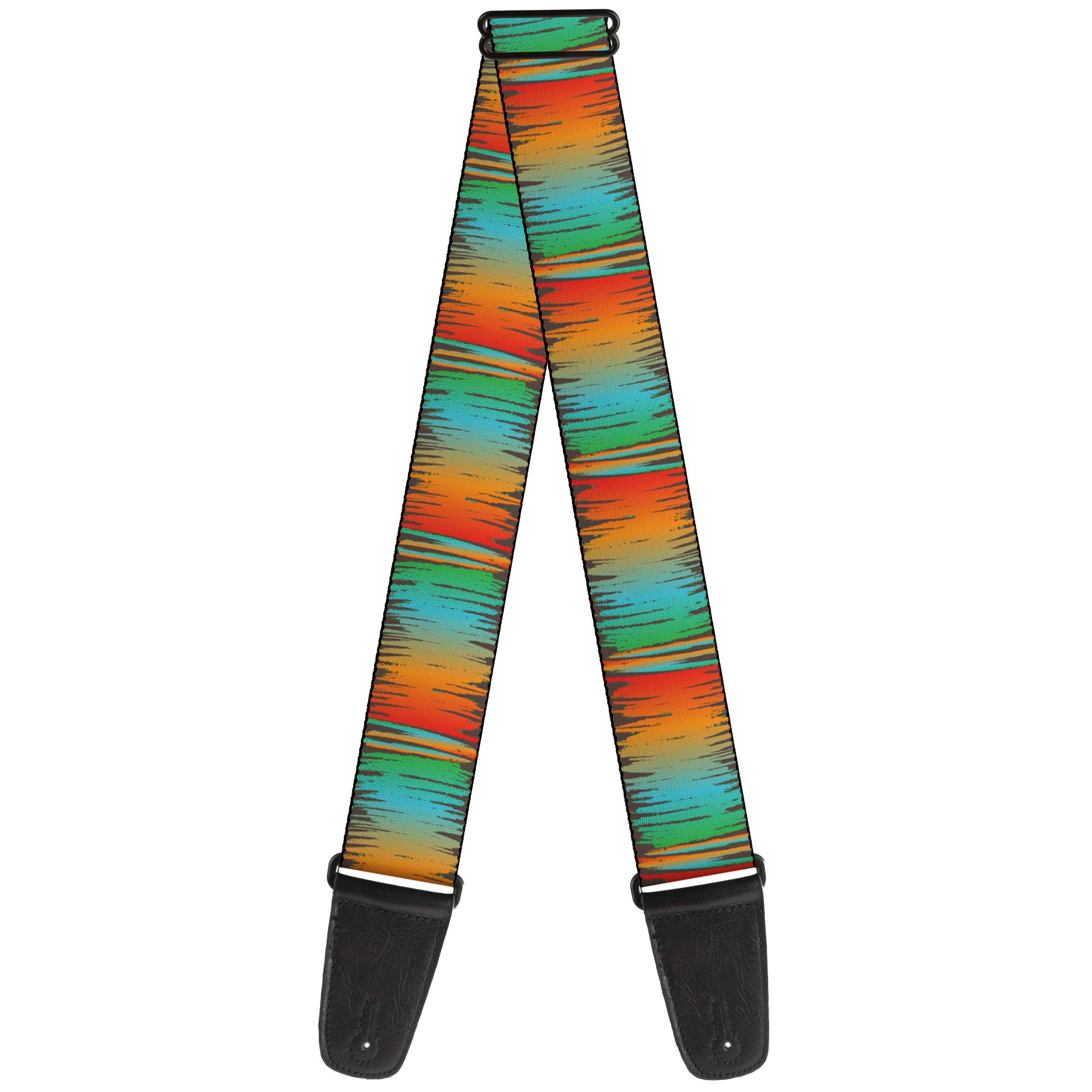 Guitar Strap - Scribble Zarape Fade Brown/Multi Color Guitar Straps Buckle-Down   