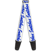 Guitar Strap - SNATCHED Script White/Blue Guitar Straps Buckle-Down   