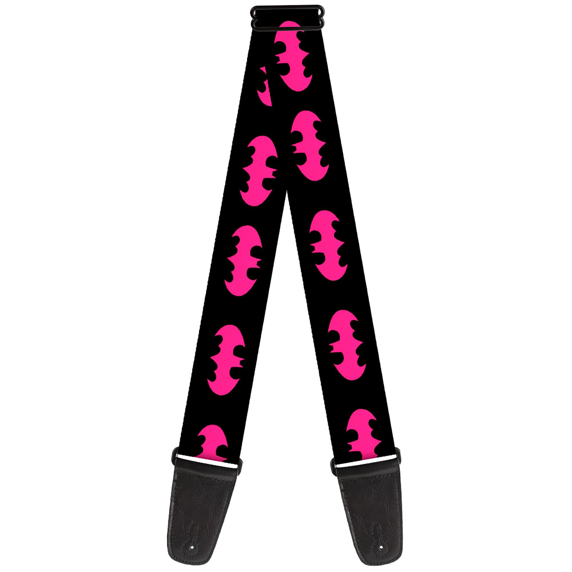 Guitar Strap - Batman Signal Black/Fuchsia Guitar Straps DC Comics   