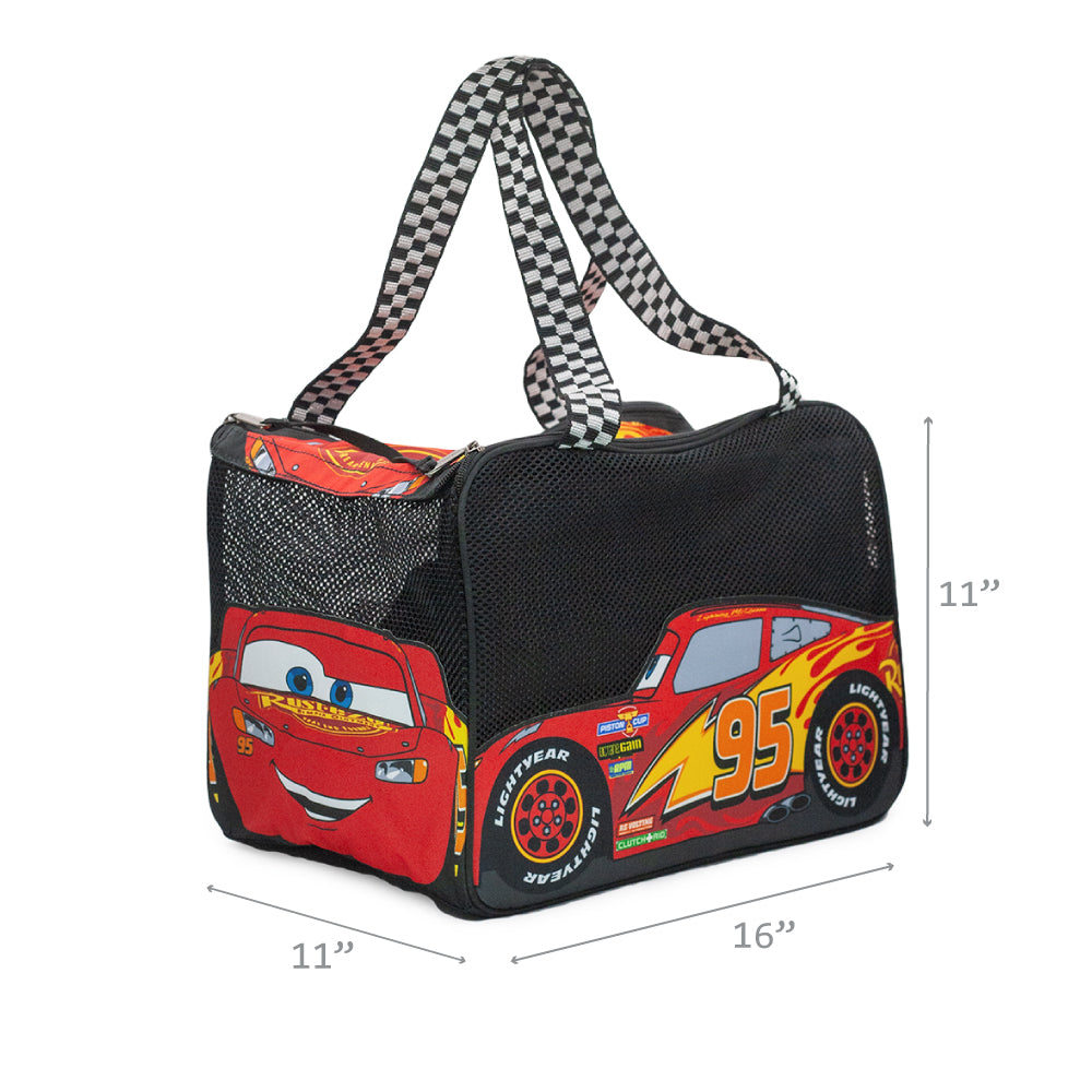 Buckle-Down Pet Carrier - Cars Lightning McQueen Car Pet Carriers Disney   
