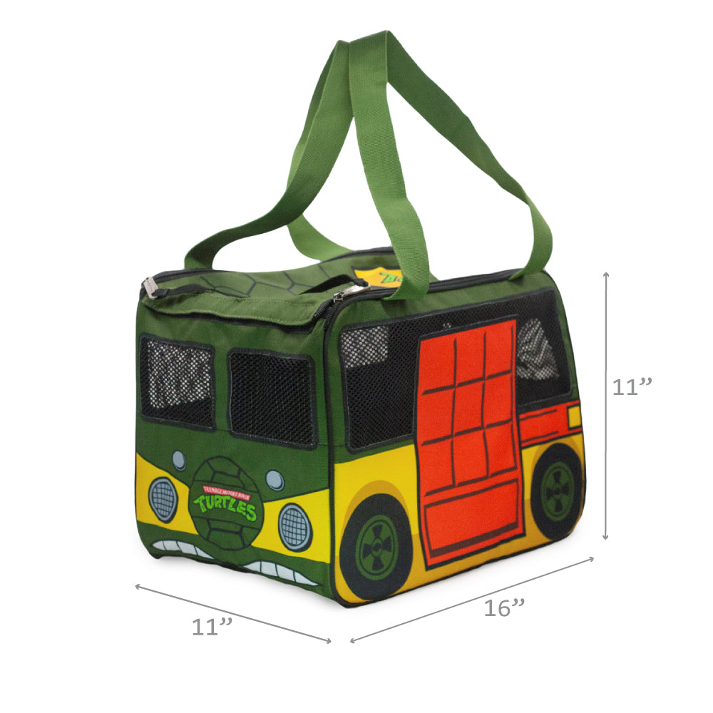 Buckle-Down Pet Carrier - TEENAGE MUTANT NINJA TURLES Party Wagon Turtle Van Pet Carriers Nickelodeon   