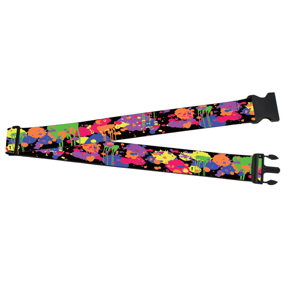 Luggage Strap - 2.0" - BD Paint Splatter Black/Neon Luggage Straps Buckle-Down   