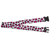 Luggage Strap - 2.0" - Leopard White/Fuchsia Luggage Straps Buckle-Down   