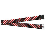 Luggage Strap - 2.0" - Mini Hearts Black/Red/White Luggage Straps Buckle-Down   