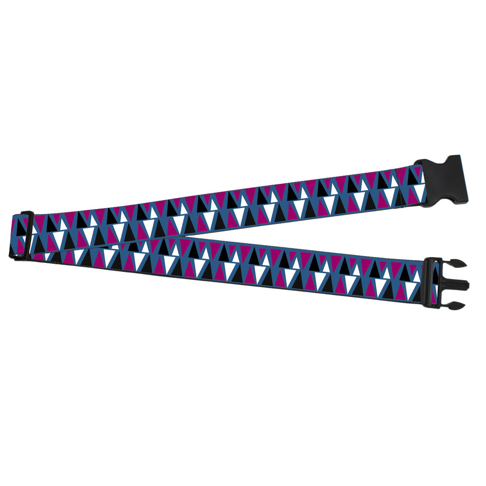 Luggage Strap - 2.0" - Peaks Turquoise/Fuchsia/Black/White Luggage Straps Buckle-Down   