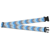 Luggage Strap - 2.0" - Chevron Weave Grays/Blues Luggage Straps Buckle-Down   