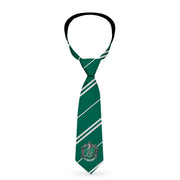 Necktie Standard - SLYTHERIN Crest Stripe9 Green Gray Neckties Harry Potter