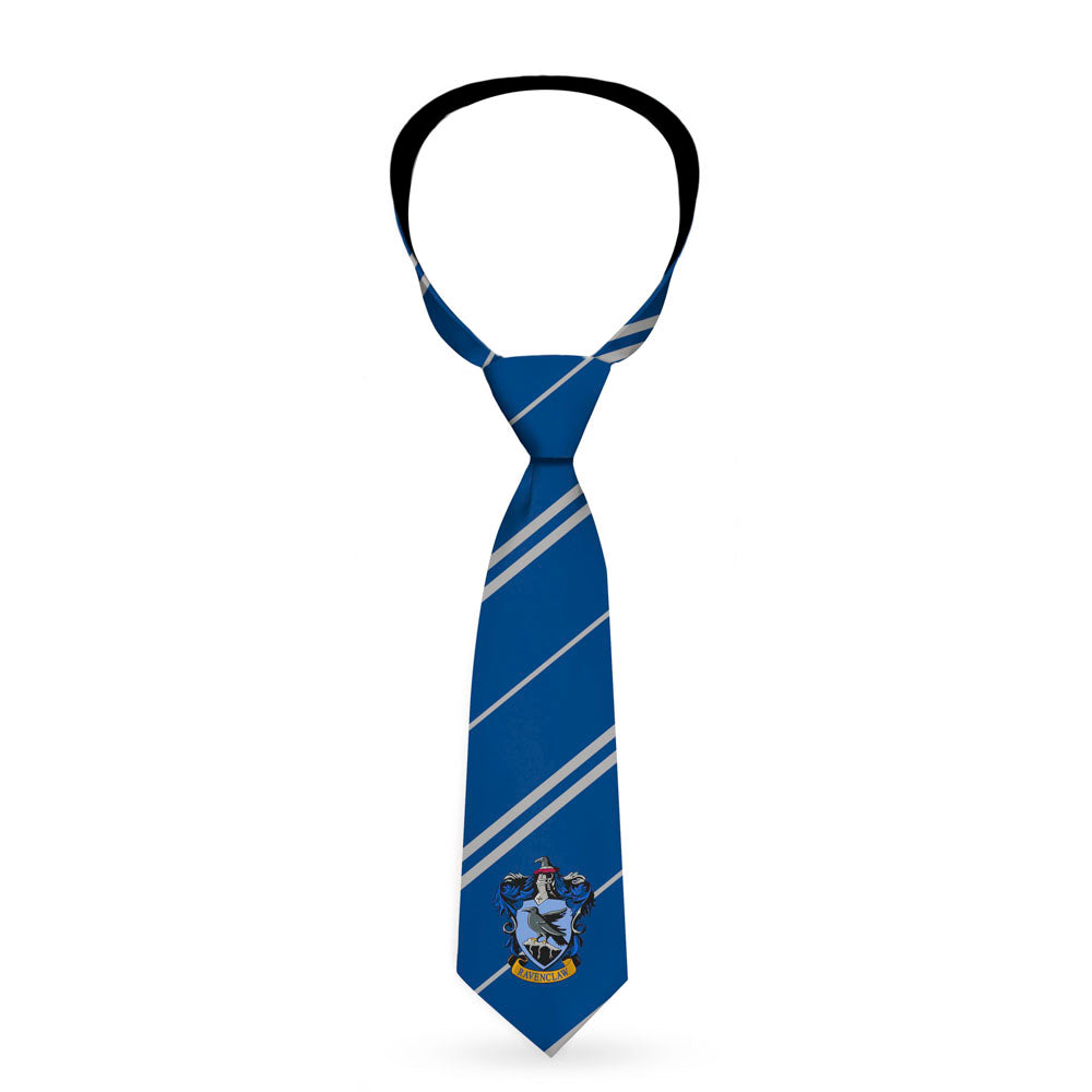 Necktie Standard - RAVENCLAW Crest Stripe6 Blue Gray Neckties Harry Potter