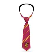 Necktie Standard - GRYFFINDOR Crest Stripe7 Burgundy Gold Neckties Harry Potter