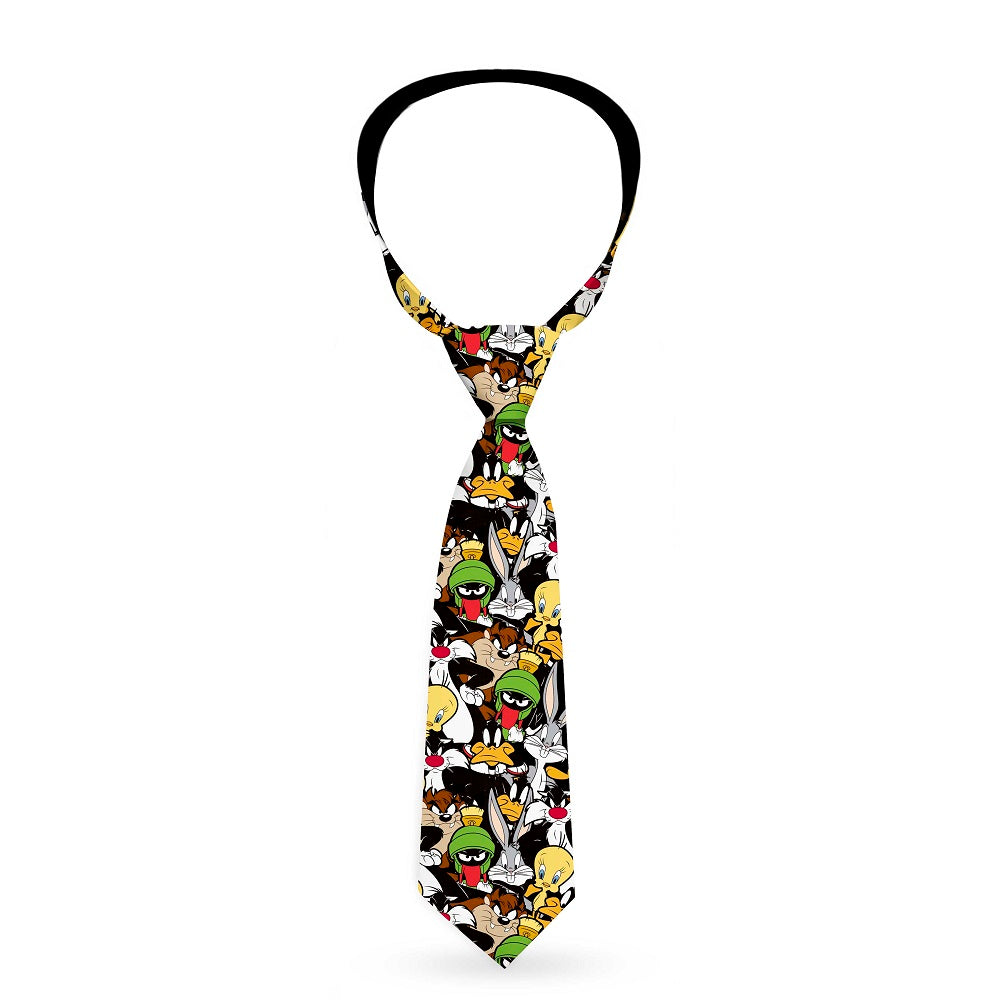 Necktie Standard - Looney Tunes 6-Character Stacked Collage Neckties Looney Tunes   