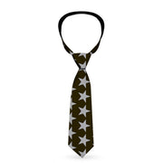 Buckle-Down Necktie - Star Black/Silver Neckties Buckle-Down   