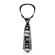 Buckle-Down Necktie - 100 Dollar Bill X-Ray Black/White Neckties Buckle-Down   