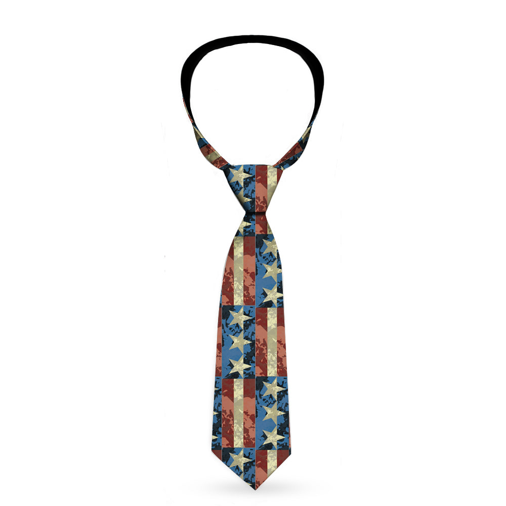 Buckle-Down Necktie - Americana Vintage Stars & Stripes Neckties Buckle-Down   