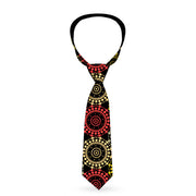Buckle-Down Necktie - Aboriginal Black/Cream/Multi Color Neckties Buckle-Down   