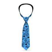 Buckle-Down Necktie - Bandana/Skulls Baby Blue/White Neckties Buckle-Down   