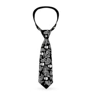 Necktie Standard - Bandana/Skulls Black/White Neckties Buckle-Down   