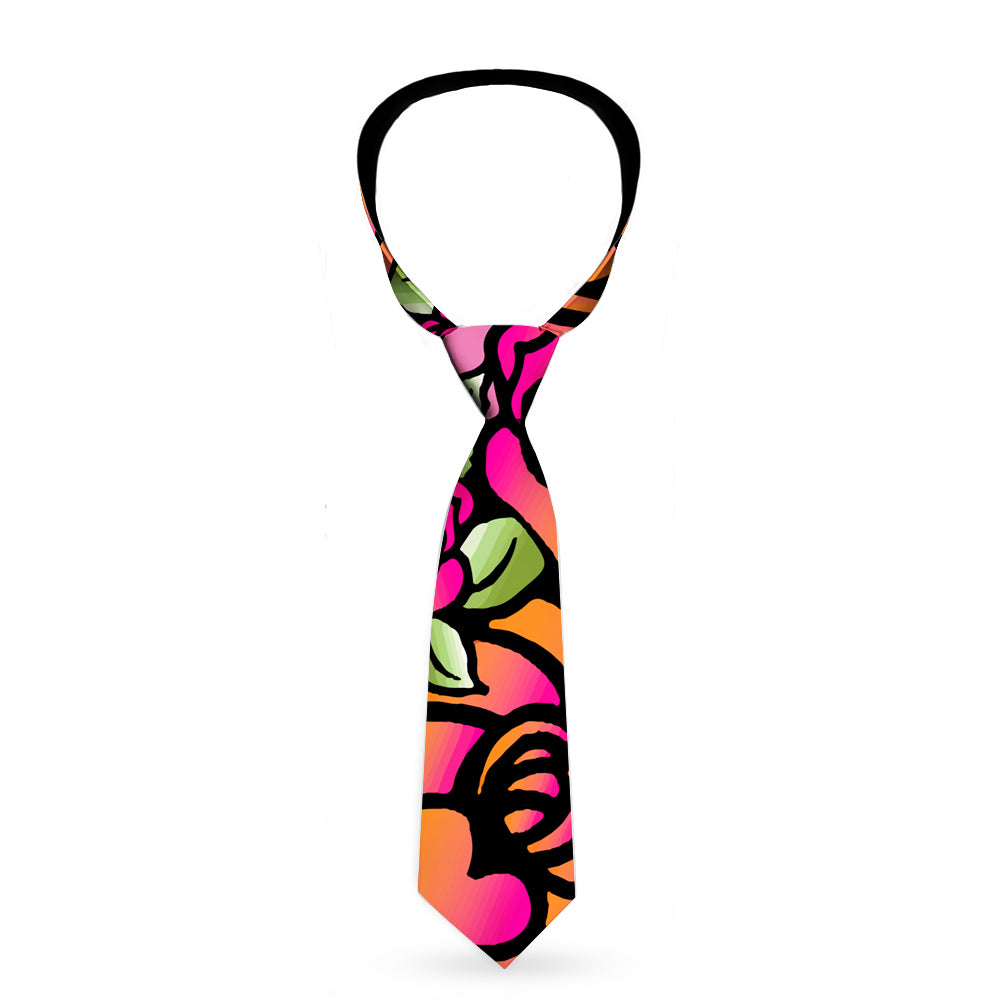 Buckle-Down Necktie - Born to Blossom C/U Pink Neckties Buckle-Down   