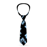Buckle-Down Necktie - Butterfly Garden Black/Blue Neckties Buckle-Down   