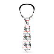Buckle-Down Necktie - BD Plaid White/Gray/Red Neckties Buckle-Down   