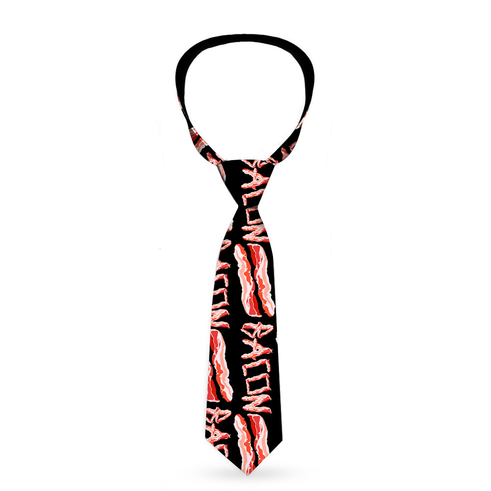 Buckle-Down Necktie - Bacon w/Text2 Neckties Buckle-Down   