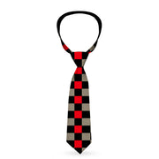 Necktie Standard - Checker Black/Gray/1 Red Neckties Buckle-Down   